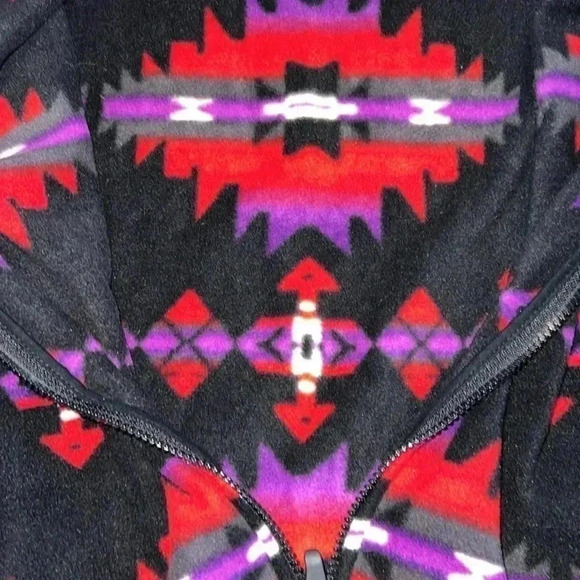 Chaps Sport Ralph Lauren Fleece Aztec Print Vest E7 - Picture 4 of 5